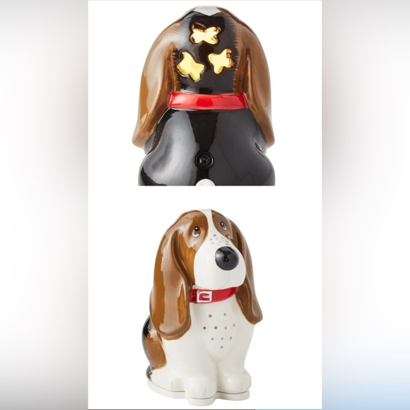 NEW NIB Pioneer Woman Candle Wax Warmer Basset Hound Dog Ceramic Home Decor Gift - Picture 5 of 5